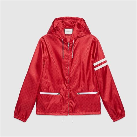 red gucci nylon windbreaker|Gucci Windbreaker Jackets for Men .